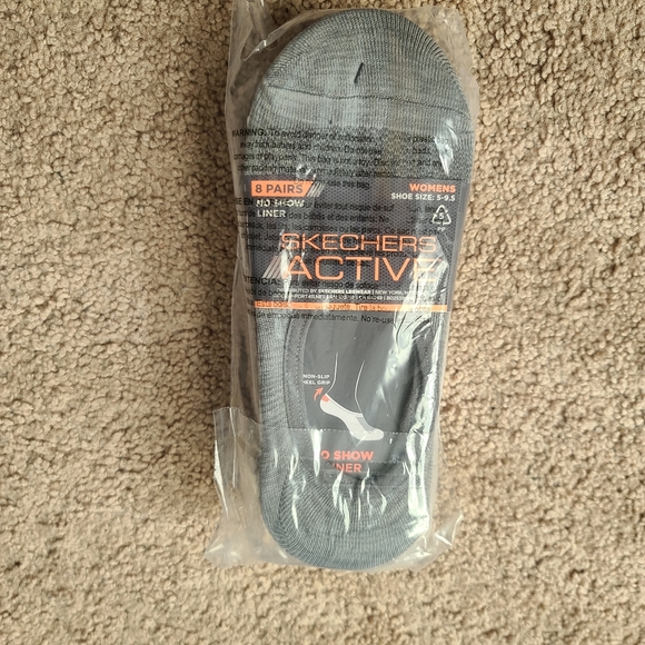 Skechers no show Liner  non slip heel grip new size 5-9.5 - Picture 5 of 5